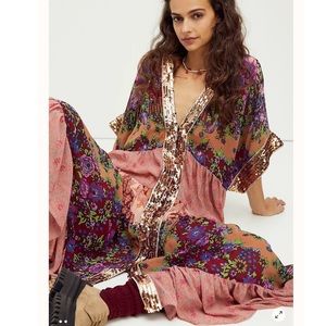 Free People One Fine Day Embellished maxi dress